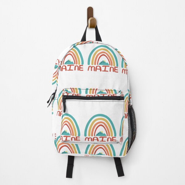 Item preview, Maine Retro Vintage Rainbow - Maine Mountain Souvenir - Gift - Hometown - Hiking - Nature designed and sold by HappyTees Lab.