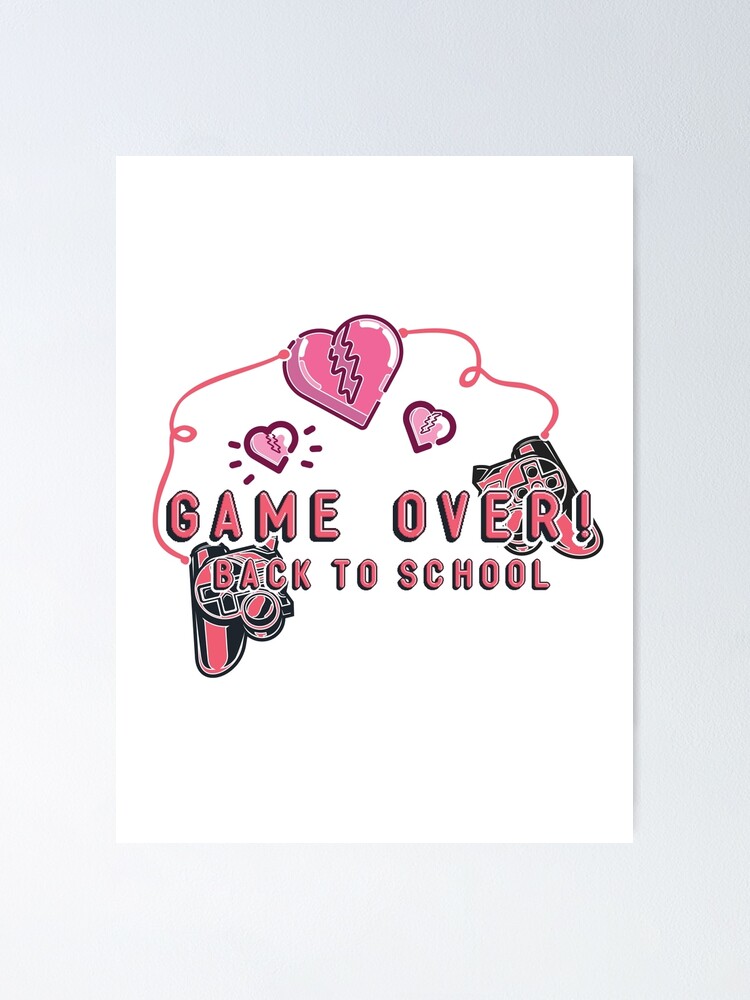 Game Over Back To School Cap Poster for Sale by shopghita45