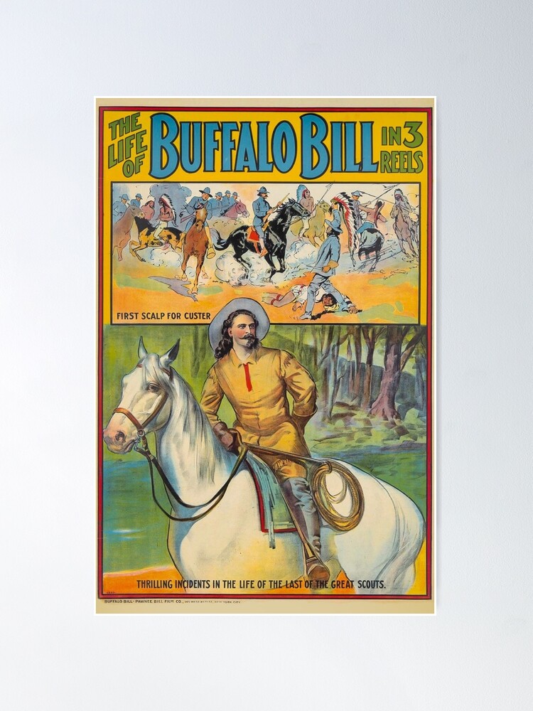 Poster for Buffalo Bill's Wild West Show with Annie Oakley Painting by  American School - Fine Art America