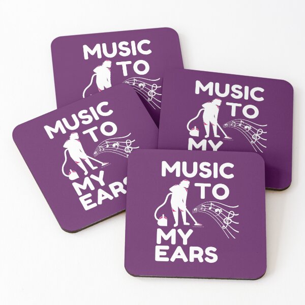 Item preview, Music to My Ears Cleaning Lady Vacuuming Novelty Housekeeping Gifts designed and sold by SavvyCleaner.