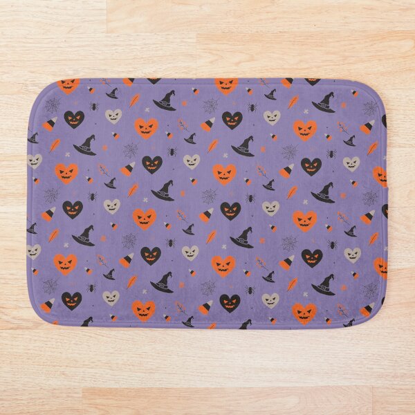 Aperçu de l'œuvre Motif tendance Halloween, chapeau de sorcière araignée motif coeur effrayant créée et vendue par PlanetPattern.