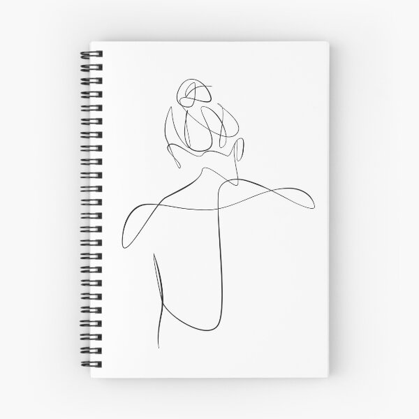 Item preview, "Woman's Back N.1" Abstract Body Outline Drawing designed and sold by Infinitenoon.