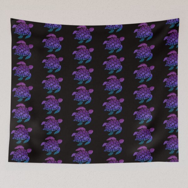 Item preview, Blue Purple Teal Galaxy Turtle designed and sold by Felicity-K.