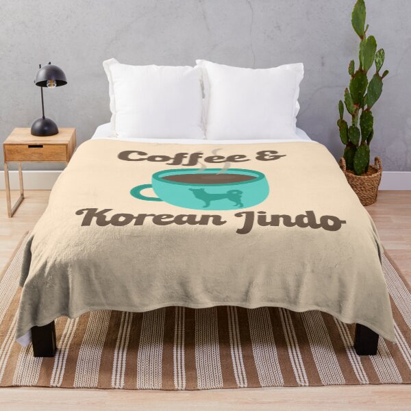 Item preview, Coffee And Korean Jindo Dog Owner Pet Love Doggo Funny Puppy designed and sold by gkao.