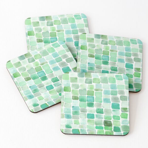 Item preview, Ocean Greens Colorfield Watercolor designed and sold by laurabethlove.