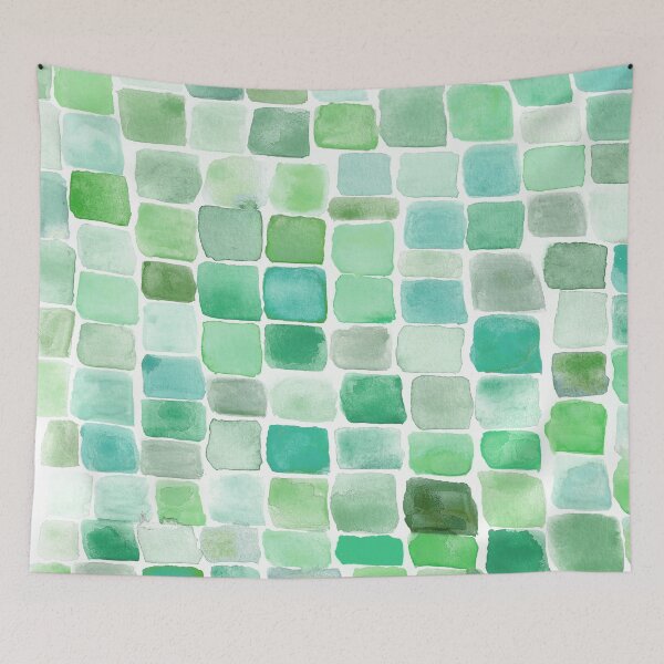 Item preview, Ocean Greens Colorfield Watercolor designed and sold by laurabethlove.