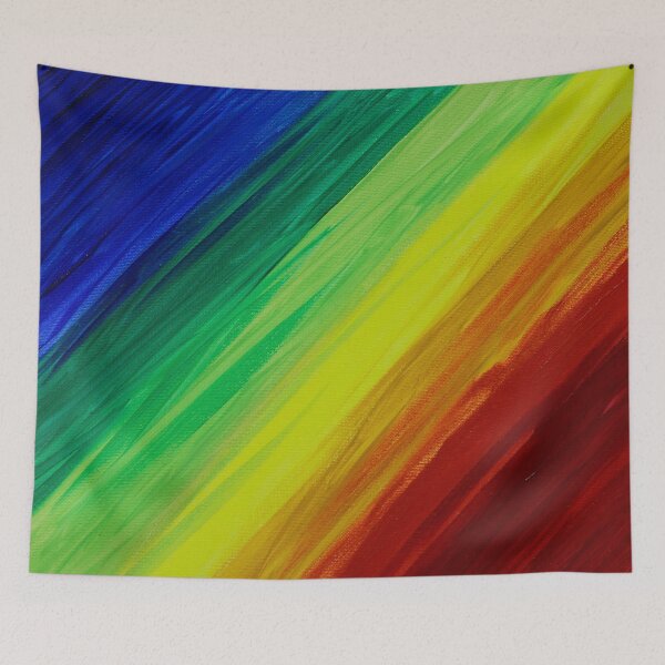 Item preview, Diagonal Rainbow (Acrylic Painting) designed and sold by Lori Ackley.