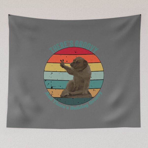 Item preview, Vintage Bulldog, Vintage Groovy Bulldog Design designed and sold by LifeCrush.