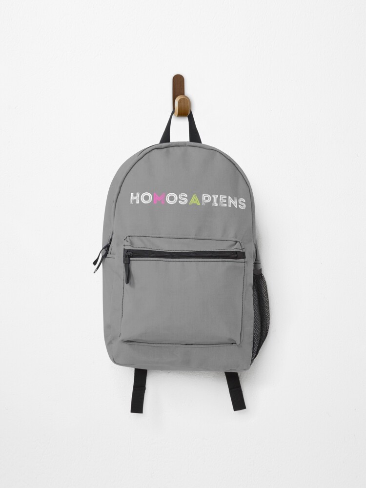 Thumbnail 1 of 3, Backpack, Homosapiens Text Design designed and sold by PrimeDesignShop.