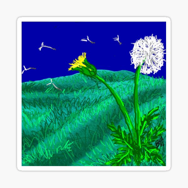 Item preview, Dandelion Drawing designed and sold by DancingCreek.