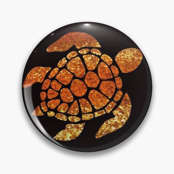 Item preview, Golden Orange Ombre Faux Glitter Turtle designed and sold by Felicity-K.