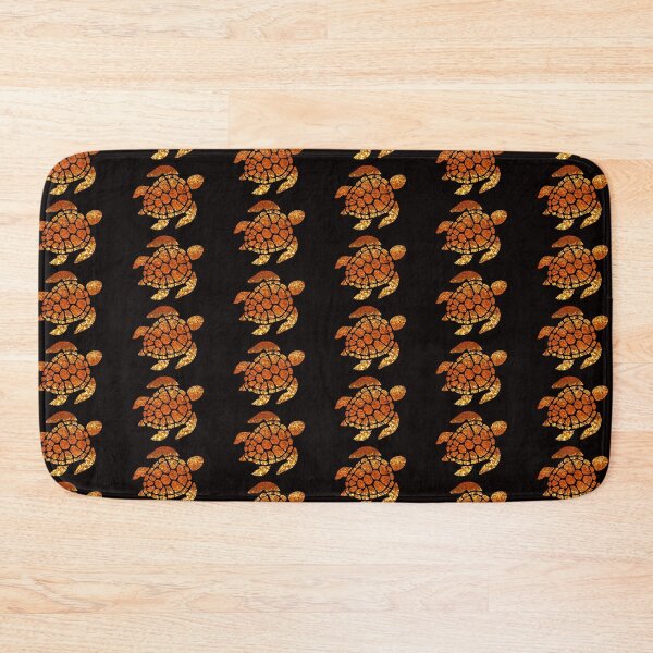 Item preview, Golden Orange Ombre Faux Glitter Turtle designed and sold by Felicity-K.