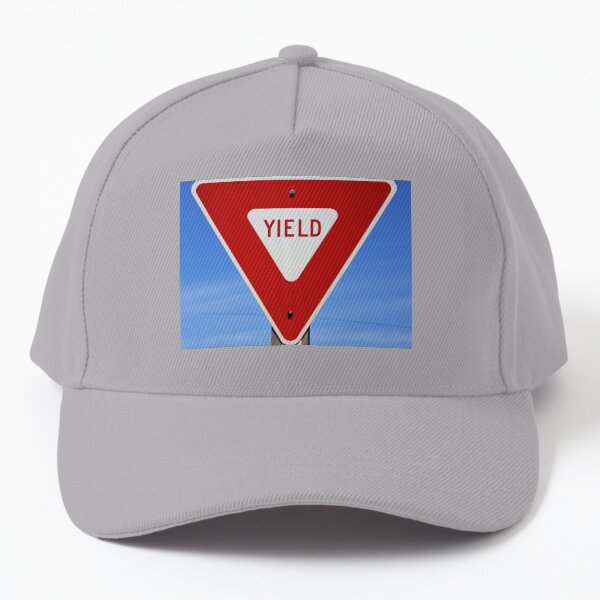 Yield Highway Sign Baseball Cap