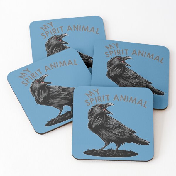 Item preview, My Spirit Animal Raven, is a Native American Zodiac sign Birth totem. Raven people see real magic in all things, Though Indecisive, Ravens Love once gifted is truest of trues | My Spirit Animal Raven designed and sold by PetLovers-Trust.