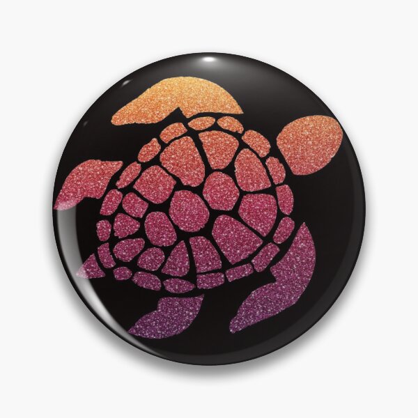 Item preview, Dark Sunset Ombre Faux Glitter Turtle designed and sold by Felicity-K.