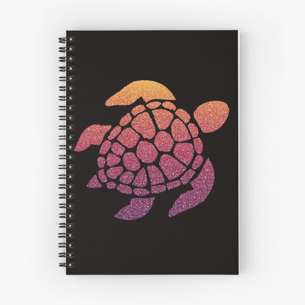 Item preview, Dark Sunset Ombre Faux Glitter Turtle designed and sold by Felicity-K.