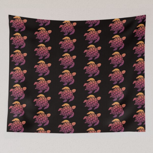 Item preview, Dark Sunset Ombre Faux Glitter Turtle designed and sold by Felicity-K.