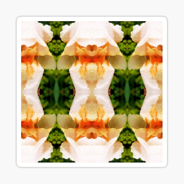 Flower Pattern No. 5 (Iris) Sticker