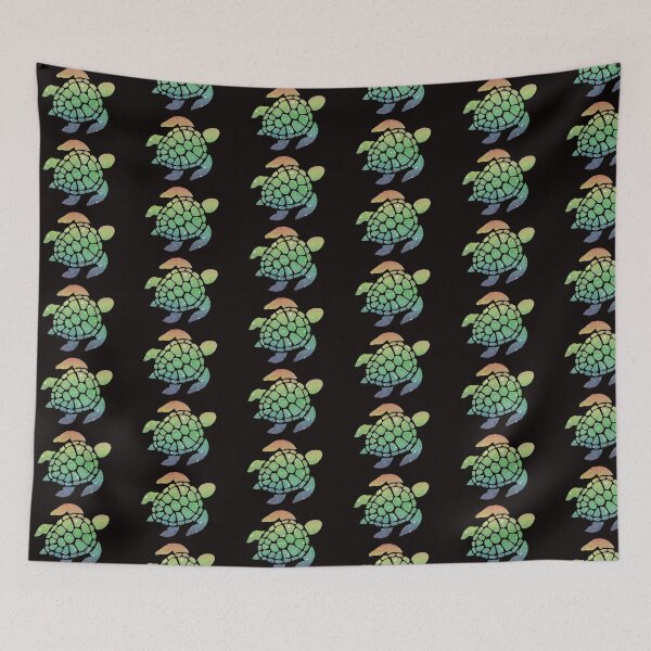 Item preview, Pastel Rainbow Ombre Faux Glitter Turtle designed and sold by Felicity-K.