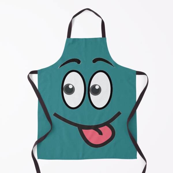 Item preview, Funny Silly face - goofy face - teal designed and sold by ABInspired.