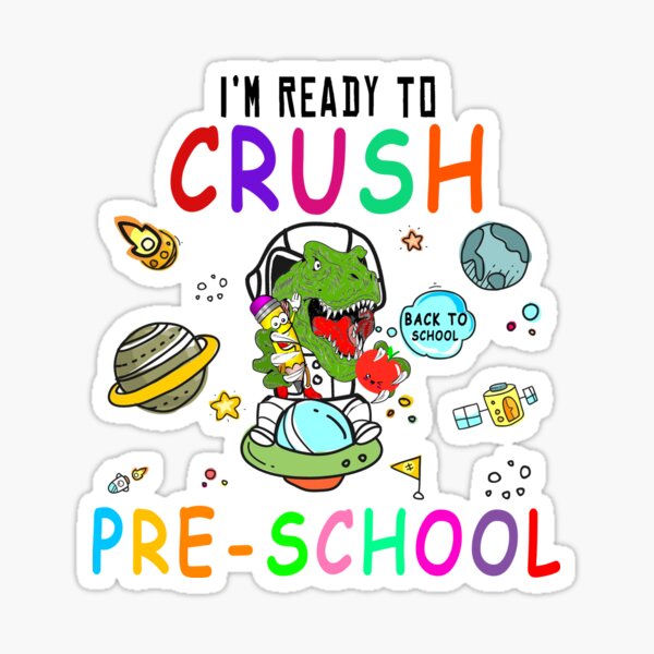 Vista previa del artículo con la obra «Estoy listo para aplastar el preescolar», diseñado y vendido por 9chaa.