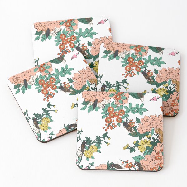Item preview, Cicadas Among Flowers designed and sold by BugsnFriends.