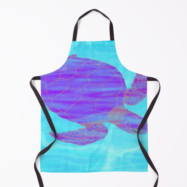 Item preview, Purple and Pink Sea Turtle Swimming in Blue Ocean designed and sold by MamaSweetea.