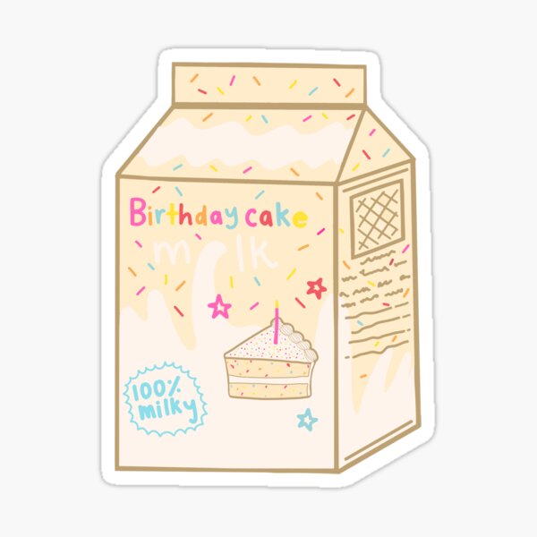 Milk Carton Sticker for Sale by artolxxvia