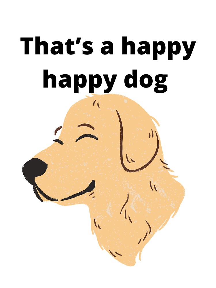 "Happy dog TikTok meme short " Sticker by VioletDigital Redbubble