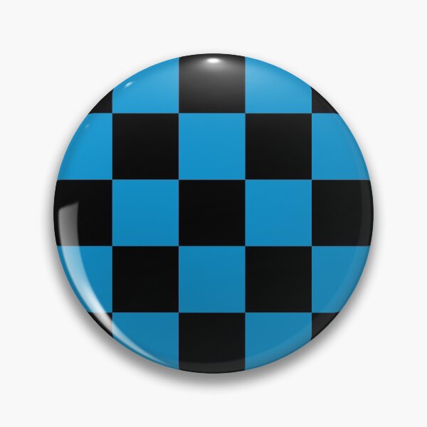 Item preview, Checkered (Medium Squares) Light Blue and Black designed and sold by Tree45.
