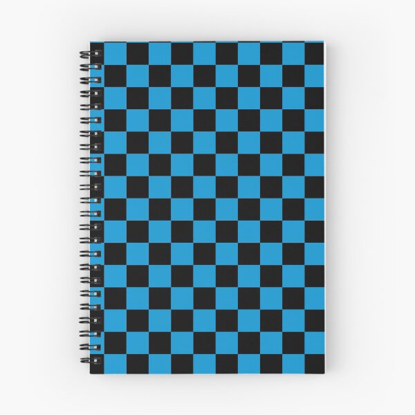 Item preview, Checkered (Medium Squares) Light Blue and Black designed and sold by Tree45.