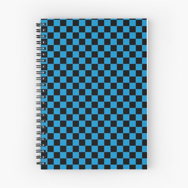 Item preview, Checkered (Small Squares) Light Blue and Black designed and sold by Tree45.