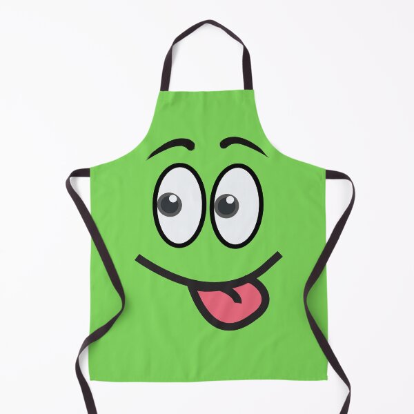 Item preview, Funny Silly face - goofy face - lime green designed and sold by ABInspired.