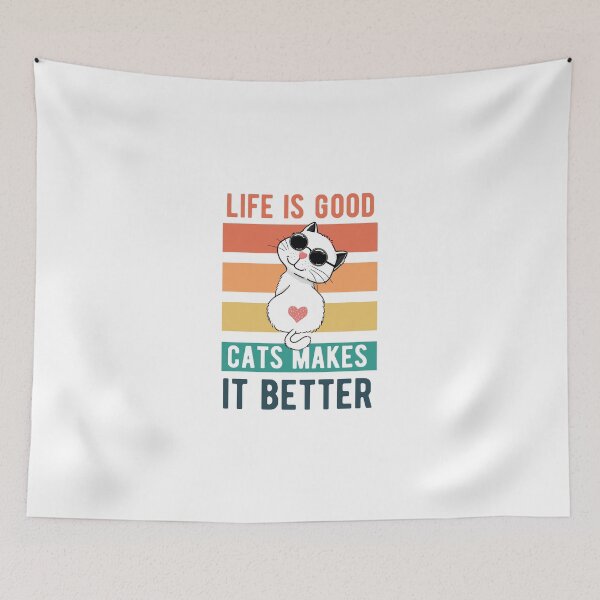Item preview, Life Is Good A Cat Makes It Better designed and sold by Unohana.