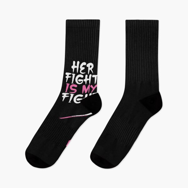 Item preview, Her Fight Is My Fight Breast Cancer Warrior designed and sold by PinkyTree.