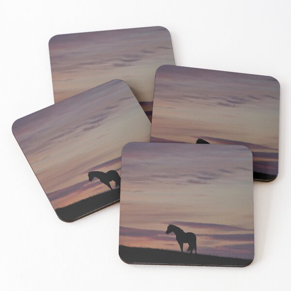 Item preview, Icelandic horse in the midnight sun designed and sold by elisainiceland.