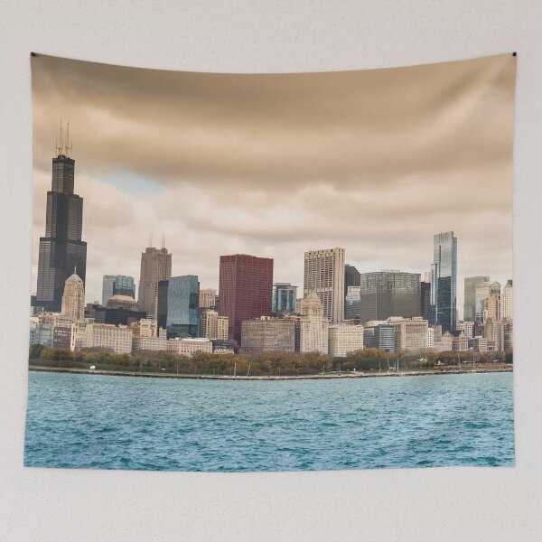 Item preview,  Chicago city skyline prints,Chicago city scape,cityscape,Chicago  panoramic,panoramic wall art, panoramic canvas  designed and sold by eyesight4vision.