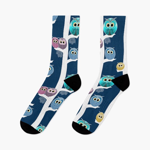 Item preview, Owls in the night in white trees  designed and sold by JAWSCreatives.