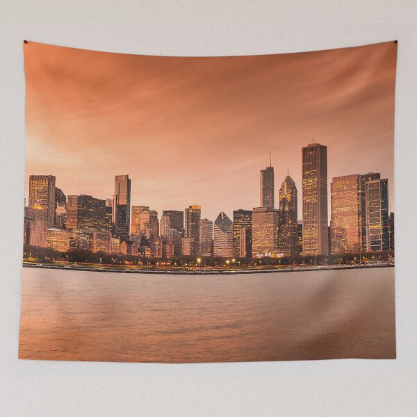 Item preview, Chicago city skyline prints,Chicago city scape,cityscape,Chicago  panoramic,panoramic wall art, panoramic canvas  designed and sold by eyesight4vision.