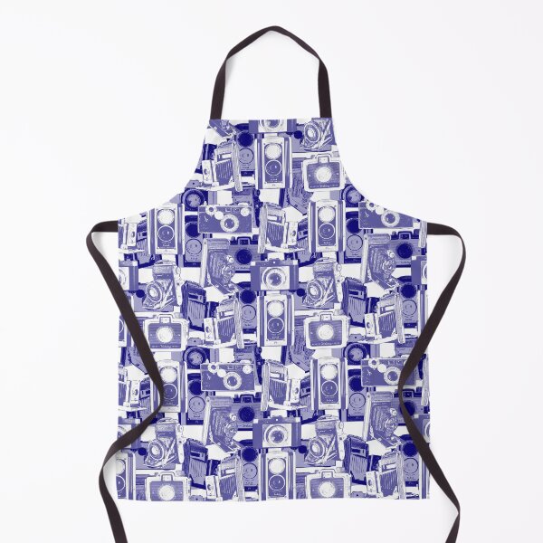 Item preview, Vintage Camera Pattern in Blue designed and sold by Retro Art Factory.