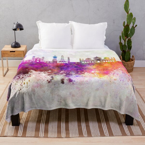 Item preview, Lahore skyline in watercolor background designed and sold by paulrommer.