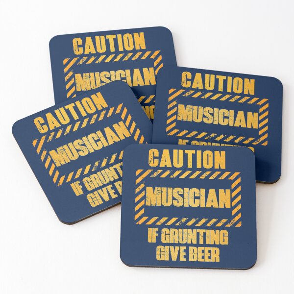 Item preview, Caution: Musician.  If Grunting Give Beer designed and sold by HappySchnapper.