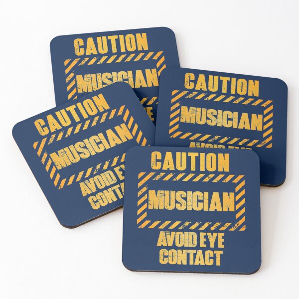 Item preview, Caution: Musician.  Avoid Eye Contact designed and sold by HappySchnapper.