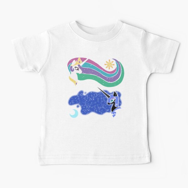 Princess Celestia and Nightmare Moon Baby T-Shirt