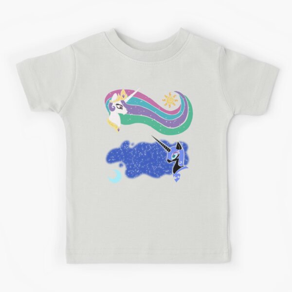Princess Celestia and Nightmare Moon Kids T-Shirt