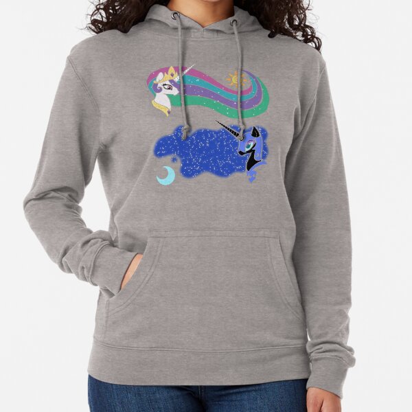 Princess Celestia and Nightmare Moon Lightweight Hoodie