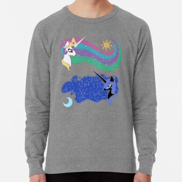 Princess Celestia and Nightmare Moon Lightweight Sweatshirt