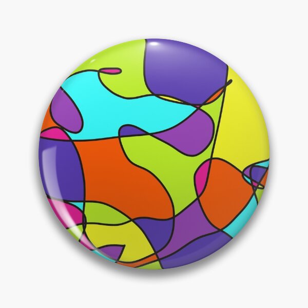 Artikelvorschau, Neon-geometrische Kunst-Malerei-Druck hell abstrakt entworfen und verkauft von hopecope.