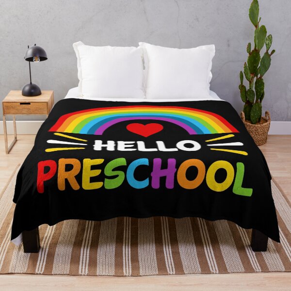 Item preview, Hello Preschool Student Teacher Back To School Rainbow designed and sold by StudioTina.