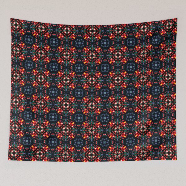 Item preview, Modern Colourful Vibrant Fire Orange Dark Green Purple Halloween Magic Witch Star Pattern designed and sold by PatternPerfect.